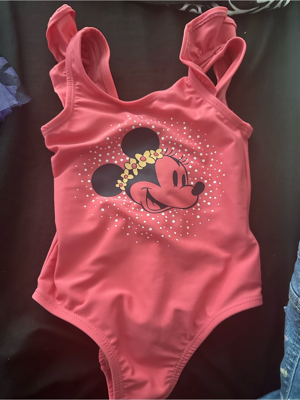 GAP girls Pink Minnie Mouse One-Piece Swimsuit, Used excellent condition